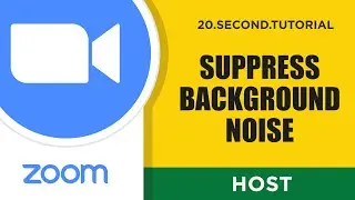 Stop background noise – Host Zoom Tutorial #28