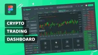 Crypto Trading Dashboard Design in Figma | Beginner to Pro Design Techniques | Speed Art UI/UX