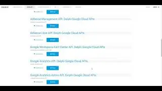 Delphi Google Cloud APIs