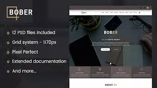 BOBER - Creative Digital Agency Template | Themeforest Website Templates and Themes