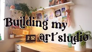 My DREAM art studio makeover!! ★ Creating an aesthetic art studio