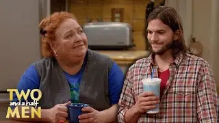 Walden Hires Berta | Two and a Half Men