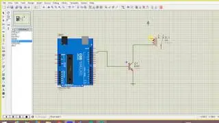 Spdt Relay Simulation with arduino in proteus