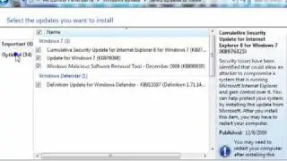 Windows 7, How-To use Microsoft Windows Update