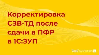 Как исправить ошибку в СЗВ-ТД после сдачи в ПФР в 1С 8.3 ЗУП