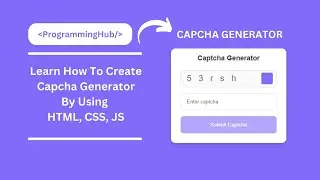 Captcha Generator By Using HTML, CSS And JS With Source Code