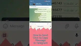 How to Send Click to Copy Message in Telegram | Simple Tutorials #telegram