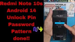 REDMI NOTE 10S (android 14) How to Reset Factory Settings/ Hard Reset Option!! Unlocked Pin|Password