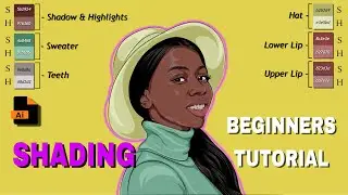 Shading in Illustrator Tutorial [Step by Step] for Beginners | Easy Vector Art Shading | 