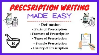 Prescription Writing| How to write a prescription| Parts of Prescription| Prescription Format