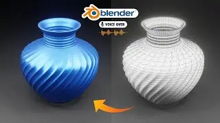 Create 3D Flower pot Design || Hard Surface || Subdivision || Product Modelling in blender