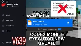 Roblox Codex Mobile Executor V639 Released |Codex New Executor Update