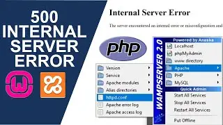 How to Fix 500 Internal Server Error on Localhost for WAMP Server || Internal Server Error Fixed🎬