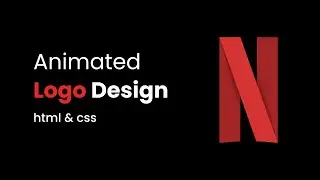 Create Animated Logo Using HTML And CSS | Logo Animation For Website In HTML & CSS