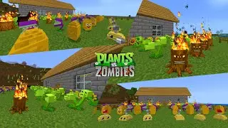 MCPE - Plants Vs Zombies (Addon/Mod)