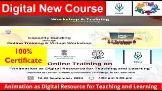 Animation as Digital Resource for teaching and learning QUIZ Answer | CIET NCERT New Course