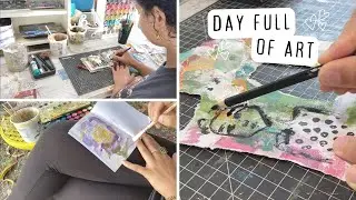 Day In My Life Painting in My Art Journal | Spend the Day With Me!