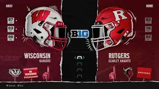 Wisconsin vs Rutgers Week 7 Simulation 2024 Season - College football 25 🏈