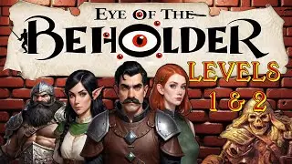 Eye of the Beholder Gameplay: Exploring Levels 1 & 2 - No Commentary