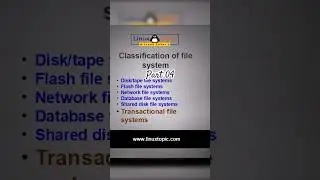 Basic of Linux: 04 Classification of Filesystem #linuxtopic #linux #linuxtutorial