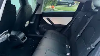 GIANT PANDA! DIY Black Seat Cover Upgrade for Tesla Model 3 - Transform White Seats on a Budget!