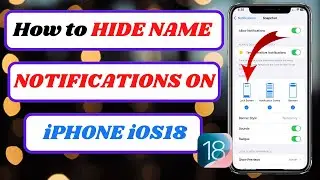 how to hide name notifications on iphone|hide name notifications on iphone ios18|2024