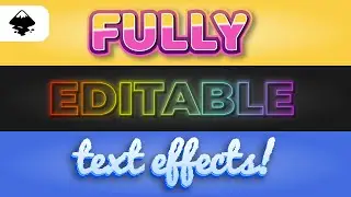 Create 3 FULLY Editable Text Effects in Inkscape 1.3