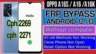 oppo a16 frp bypass / oppo a16s frp bypass without pc / Oppo a16s frp bypass