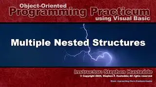 OOP Programming (VB) - 08E Multiple Nested Structures