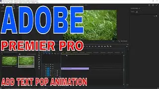 ✅ How To Add Text Pop Animation With Adobe Premier Pro 🔴