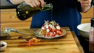 Cretan Dakos Salad - Barley Rusk Bruschetta