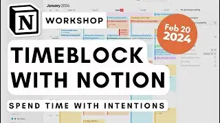 How to BUILD a Time-blocking planner with Notion | Stay focused with time-blocking! ✨
