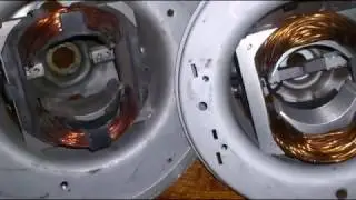 Двигатель пылесоса.  Как отличить медь от алюминия.  vacuum cleaner motor.