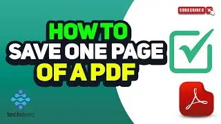 How to Save One Page of a PDF 2024