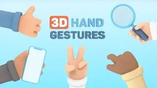 3D Hand Gestures AFTER EFFECTS Template Videohive 30620317