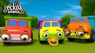 5 Little Dumper Trucks | Nursery Rhymes & Kids Songs | Geckos Garage | Truck Songs For Children