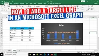 How to Add a Target Line in graph Microsoft Excel