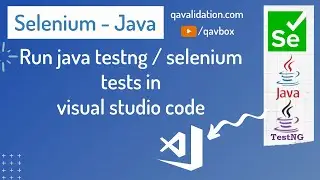 Create maven java project in VSCode and run testNG tests | testng.xml