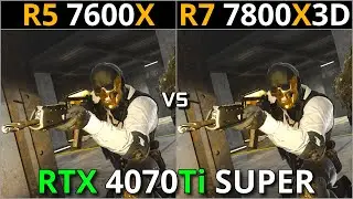 RYZEN 5 7600X vs RYZEN 7 7800X3D | Test in 15 Games | 1080p & 1440p | RTX 4070Ti SUPER