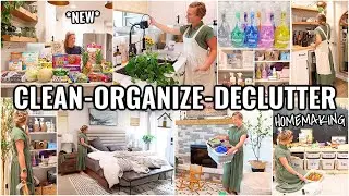 WHOLE HOUSE CLEAN & ORGANIZE WITH ME!🏠 2024 CLEANING MOTIVATION | HOMEMAKING