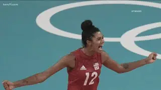 Edinas Jordan Thompson dominates in womens volleyball for Team USA