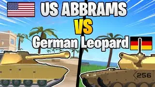 Roblox Military Tycoon New Leopard Tank VS Abrams