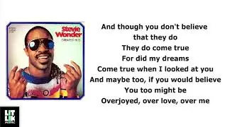 Stevie Wonder - OVERJOYED (Lyrics)