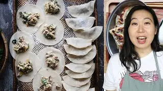 MAKING DUMPLINGS IN BATCH - TIPS! & SHIITAKE AND BOK CHOY DUMPLING