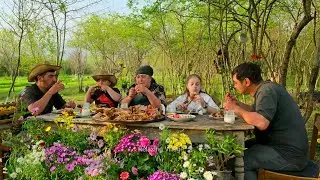 A JOURNEY INTO HARD VILLAGE LIFE! Yoghurt Soup, Stuffed Vegetables, Fried Egg, Grilled Lamb