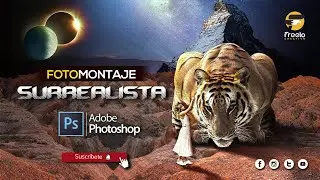 FotoMontaje Surrealista - La Mujer y el Tigre con Photoshop