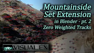 Mountainside Set Extension in Blender, part 2