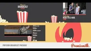 Popcorn Broadcast Package | After Effects Template | Broadcast Packages