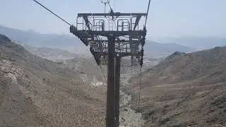 Riding The Longest Cable Car In The World Taif AL-Hada TELEFERIC Saudi Arabia - Part 1 Downhill.