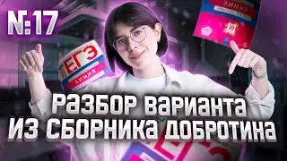 Разбор Варианта №17 из Сборника Добротина 2023 | Екатерина Строганова